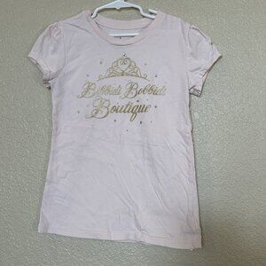 Disney Bibbidi Bobbidi Boutique Short Sleeve Shirt Girl's Size Medium Light Pink